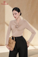 AS128 - Áo saquin hoa cuốn ngực