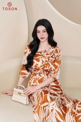 43134 - Đầm xòe cuốn hoa