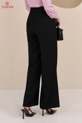 21996B05 - Quần suông cạp cao cách điệu-trượt hàn