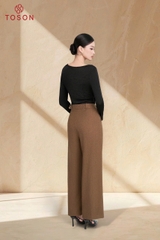 AS129B35 - Áo saquin đen nơ vai đính cúc