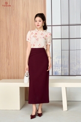 14140 - Áo lụa, đính nơ hoa