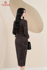 B8359 - Bộ umì họa tiết cổ nơ: Vest + CV