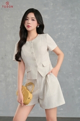 B1227 - Bộ đũi đốm hồng: Áo + Q short