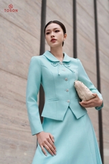 B8369 - Bộ tweet : Vest đính nơ + CV xòe