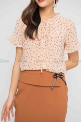 31047E320 - Zuýp be bò 7 mảnh, đính nơ nhỏ trang trí.