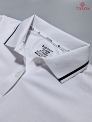 AP407W24 - Áo polo basic trắng - cotton