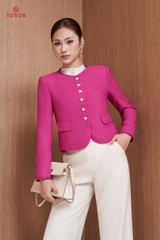 82077 - Áo vest ngắn dạ text