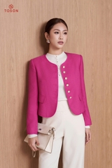 82077 - Áo vest ngắn dạ text