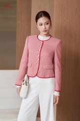 82077 - Áo vest ngắn dạ text