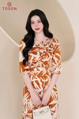 43134 - Đầm xòe cuốn hoa