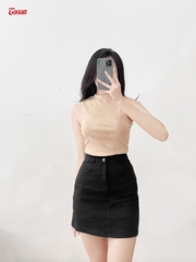 AGN88E32 - Áo cotton Borip be da, dáng ôm, sát nách cổ 3cm (SXTN)..