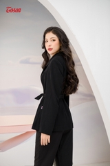 22333B32 - Quần Vittex đen dáng ôm basic (SXTN).