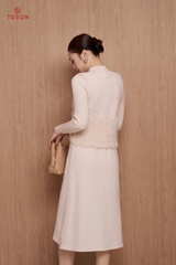 B6702 - Bộ len đính hoa cườm: Gile + Đầm