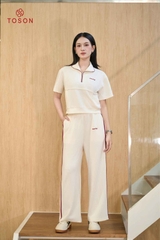 BC001 - Bộ cotton: Áo kéo khóa+ Quần suông
