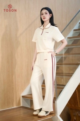 BC001 - Bộ cotton: Áo kéo khóa+ Quần suông