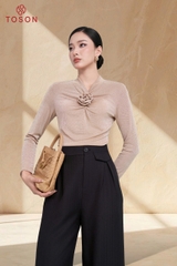 AS128 - Áo saquin hoa cuốn ngực