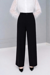 21093B24 - Quần đen dáng suông