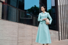 B8369 - Bộ tweet : Vest đính nơ + CV xòe