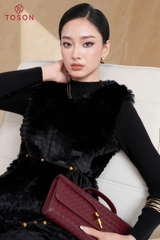 89001 - Áo lông tầng sát nách thắt đai eo