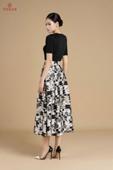 AS125 - Áo saquin cổ xoắn phối mặt đai