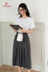 AP215W24 - Áo cotton trắng tay zắc lăng thêu bô đê hoa