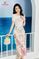 46087H94 - Đầm dáng suông A in hoa