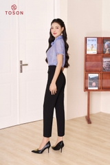20012B14 - Quần trượt hàn đen dáng côn,cạp trần chỉ