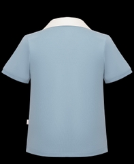 AP433 - Áo polo suông cổ sen phối - cotton
