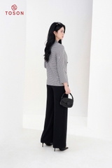 84949B54 - Áo blazer kẻ dáng suông