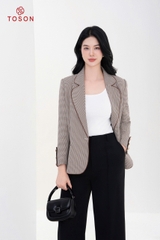 84977K94 - Áo Blazer kẻ răng sói nhỏ