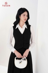 B1358B94 - Bộ xước nhật đen: Gile + CV xòe