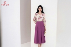 11699H94 - Áo lụa silk họa tiết hoa