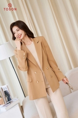 84513N94 - Áo vest nâu dáng dài- tuýp si (Test)