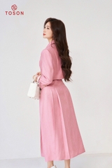 B8472 - Bộ text: Đầm + Vest lửng