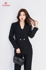 B8273B14 - Bộ Vest trượt hàn đen: Vest + Quần (test)