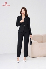B8273B14 - Bộ Vest trượt hàn đen: Vest + Quần (test)