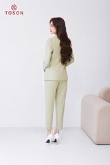 S8376X94 - Bộ vest xanh: áo đột chỉ phối + Quần ôm
