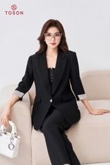 B8251B94 - Bộ vest trượt hàn đen: Vest + Quần