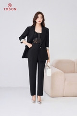B8251B94 - Bộ vest trượt hàn đen: Vest + Quần
