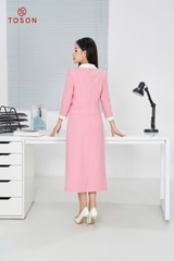 B8368P34 - Bộ vest text hồng: Vest cổ trắng + CV (test)