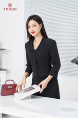 B8375 - Bộ Vest tuýp si: Vest tay lỡ + CV