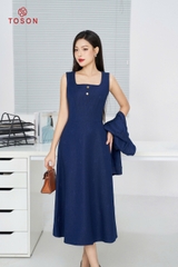 JDC10X94 - Đầm bò dáng xòe sát nách (phối cùng JAV10X94)