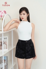 ABR06 - Áo cotton Borip dáng ôm, sát nách cổ 3cm.