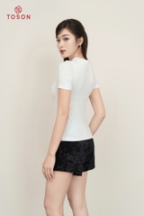 ABR04 - Áo cotton borip tay cộc , cổ lọ 3cm