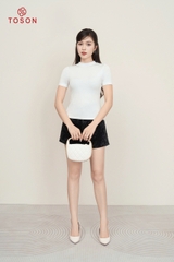 ABR04 - Áo cotton borip tay cộc , cổ lọ 3cm