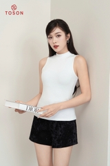 ABR06 - Áo cotton Borip dáng ôm, sát nách cổ 3cm.