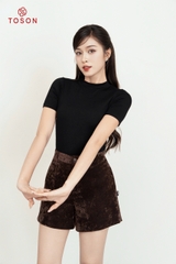 ABR04 - Áo cotton borip tay cộc , cổ lọ 3cm
