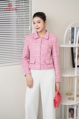 82530P94 - Vest tweet hồng sen