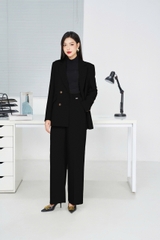 B8282V14 - Set bộ text: Blazer + Quần suông