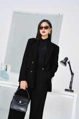 B8282V14 - Set bộ text: Blazer + Quần suông